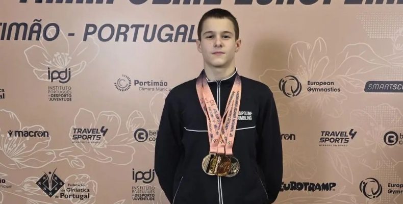 Блестящие результаты на юниорском чемпионате Европы по прыжкам на батуте!