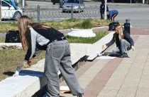 Субботник | Уборка у памятника героя СССР, генерала армии В.Ф. Маргелова